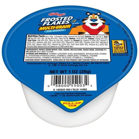 Kelloggs Kellogg's Reduced Sugar Frosted Flakes Cereal 1 oz. Bowl, PK96 3800054998